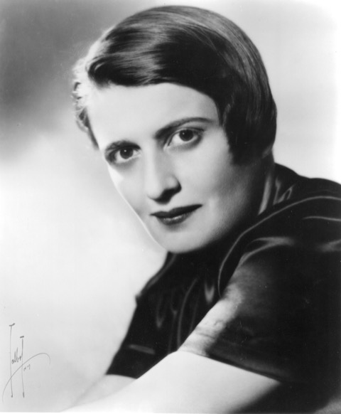 Studio portrait of Ayn Rand, 1943.